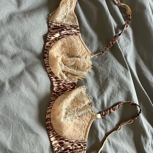 Victoria secret Lace and Animal Print Bra
